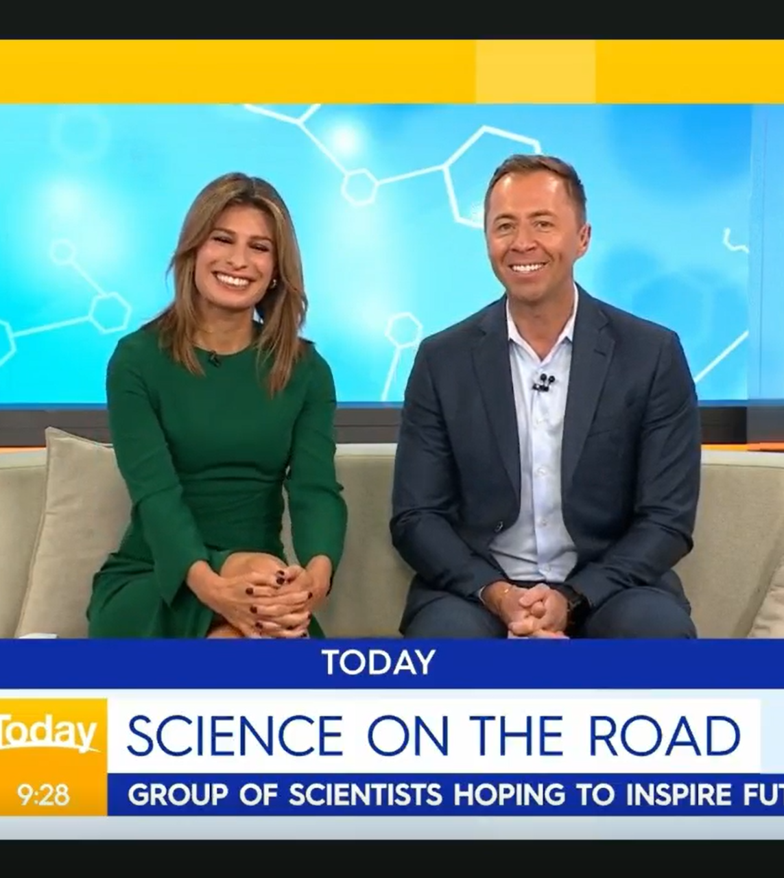 The road trip hits the news on Channel 9’s Today Show